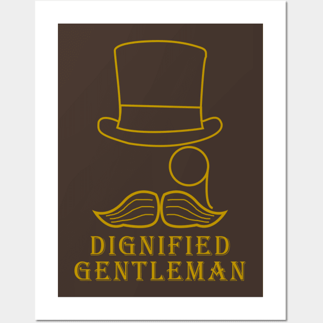 Dignified Gentleman Wall Art by Ink Ship Designs